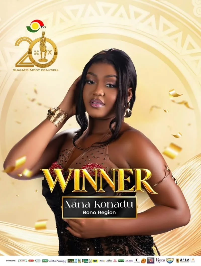 Nana Konadu Nhyiraba Obeng is the first contestant from the Bono Region to win the Ghana’s Most Beautiful (GMB) crown in the pageant’s 20-year history.